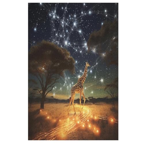 Giraffe Puzzles 1000 Teile Erwachsener Kniffel Spaß Für Die Ganze Familie, Holzpuzzle Kinder Erwachsene, Impossible Puzzle Schwer 78×53cm Giraffe Puzzles 1000 Teile Erwachsener Kniffel Spaß Für Die Ganze Familie, Holzpuzzle Kinder Erwachsene, Impossible Puzzle Schwer 78×53cm von LLXXHH