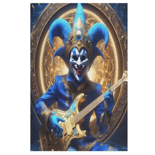 Gitarre Clown 1000 Teile Premium-Puzzles Für Erwachsene Kinder- Holzpuzzles Spaß Und Lernspiele - Perfekte Puzzle-Geschenke 78×53cm Gitarre Clown 1000 Teile Premium-Puzzles Für Erwachsene Kinder- Holzpuzzles Spaß Und Lernspiele - Perfekte Puzzle-Geschenke 78×53cm von LLXXHH