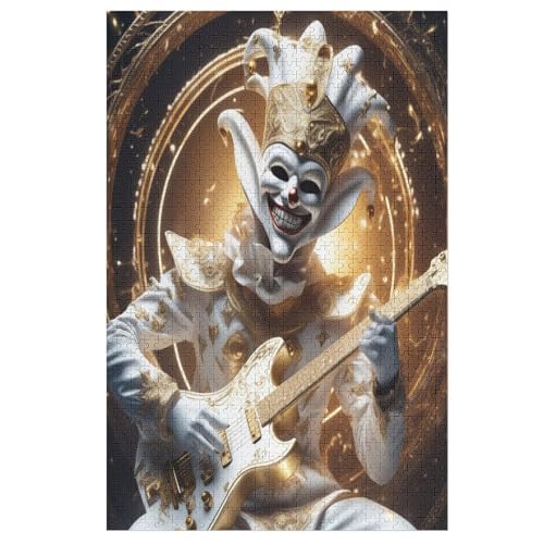 Gitarre Clown Puzzles 1000 Teile Erwachsener Kniffel Spaß Für Die Ganze Familie, Holzpuzzle Kinder Erwachsene, Impossible Puzzle Schwer 78×53cm Gitarre Clown Puzzles 1000 Teile Erwachsener Kniffel Spaß Für Die Ganze Familie, Holzpuzzle Kinder Erwachsene, Impossible Puzzle Schwer 78×53cm von LLXXHH