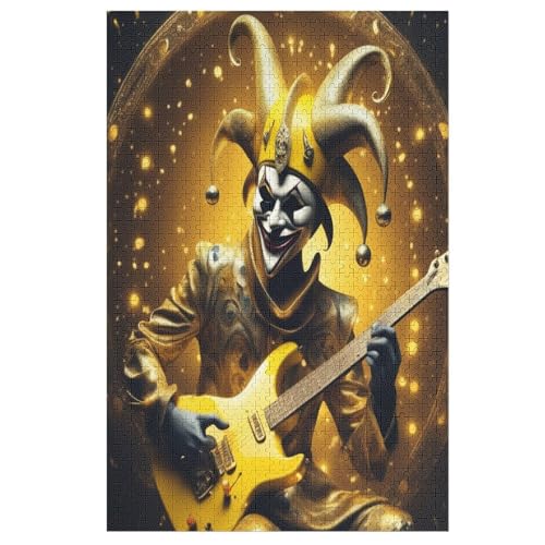 Gitarre Clown Puzzles 1000 Teile Erwachsener Kniffel Spaß Für Die Ganze Familie, Holzpuzzle Kinder Erwachsene, Impossible Puzzle Schwer 78×53cm Gitarre Clown Puzzles 1000 Teile Erwachsener Kniffel Spaß Für Die Ganze Familie, Holzpuzzle Kinder Erwachsene, Impossible Puzzle Schwer 78×53cm von LLXXHH