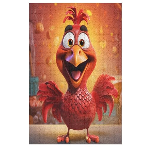 Hahn Holzpuzzle 1000 Teile,Puzzles Für Erwachsene, Impossible Puzzle, Kinder Legespiel 78×53cm Hahn Holzpuzzle 1000 Teile,Puzzles Für Erwachsene, Impossible Puzzle, Kinder Legespiel 78×53cm von LLXXHH