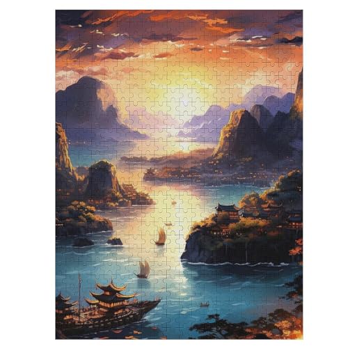 Halong-Bucht, Vietnam Puzzle Für Erwachsene,500-teiliges Puzzles, Für Erwachsene Und Kinder,Holzpuzzle,Lernspielzeug, 55×41cm Halong-Bucht, Vietnam Puzzle Für Erwachsene,500-teiliges Puzzles, Für Erwachsene Und Kinder,Holzpuzzle,Lernspielzeug, 55×41cm von LLXXHH