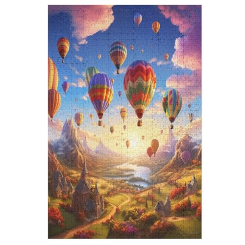 Heißluftballon 1000 Teile Premium-Puzzles Für Erwachsene Kinder- Holzpuzzles Spaß Und Lernspiele - Perfekte Puzzle-Geschenke 78×53cm Heißluftballon 1000 Teile Premium-Puzzles Für Erwachsene Kinder- Holzpuzzles Spaß Und Lernspiele - Perfekte Puzzle-Geschenke 78×53cm von LLXXHH