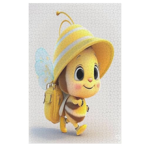 Holzpuzzle 1000 Teile, Süße Biene Puzzles Erwachsene Und Kinder, Am Besten Für Die Familienspielsammlung 78×53cm Holzpuzzle 1000 Teile, Süße Biene Puzzles Erwachsene Und Kinder, Am Besten Für Die Familienspielsammlung 78×53cm von LLXXHH