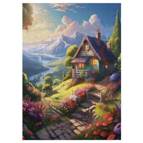 Holzpuzzle 300 Teile, Süße Landschaft Puzzles Erwachsene Und Kinder, Am Besten Für Die Familienspielsammlung 42×30cm Holzpuzzle 300 Teile, Süße Landschaft Puzzles Erwachsene Und Kinder, Am Besten Für Die Familienspielsammlung 42×30cm von LLXXHH