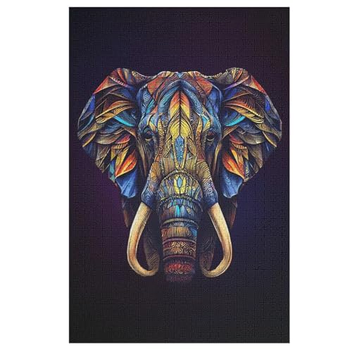Holzpuzzle Elefant Puzzle 1000 Teile Erwachsene Klassische Pädagogisches Spielzeug Kinder Lernspiel Herausforderndes Puzzles 78×53cm Holzpuzzle Elefant Puzzle 1000 Teile Erwachsene Klassische Pädagogisches Spielzeug Kinder Lernspiel Herausforderndes Puzzles 78×53cm von LLXXHH