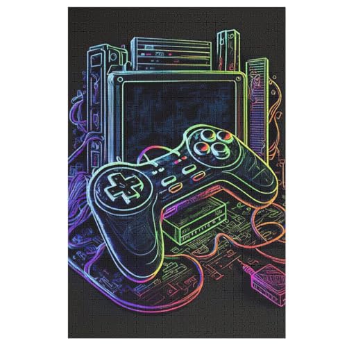 Holzpuzzle Gamepad Puzzle 1000 Teile Erwachsene Klassische Pädagogisches Spielzeug Kinder Lernspiel Herausforderndes Puzzles 78×53cm Holzpuzzle Gamepad Puzzle 1000 Teile Erwachsene Klassische Pädagogisches Spielzeug Kinder Lernspiel Herausforderndes Puzzles 78×53cm von LLXXHH