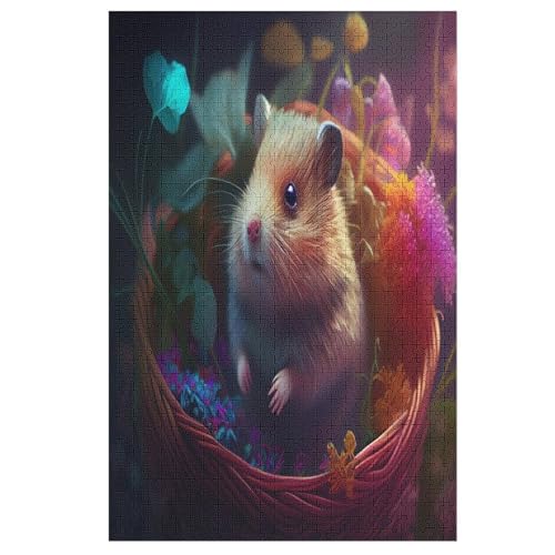 Holzpuzzle Hamster Puzzle 1000 Teile Erwachsene Klassische Pädagogisches Spielzeug Kinder Lernspiel Herausforderndes Puzzles 78×53cm Holzpuzzle Hamster Puzzle 1000 Teile Erwachsene Klassische Pädagogisches Spielzeug Kinder Lernspiel Herausforderndes Puzzles 78×53cm von LLXXHH