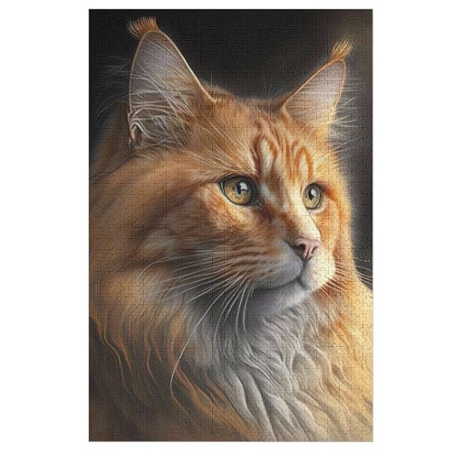 Holzpuzzle Katze Puzzle 1000 Teile Erwachsene Klassische Pädagogisches Spielzeug Kinder Lernspiel Herausforderndes Puzzles 78×53cm Holzpuzzle Katze Puzzle 1000 Teile Erwachsene Klassische Pädagogisches Spielzeug Kinder Lernspiel Herausforderndes Puzzles 78×53cm von LLXXHH