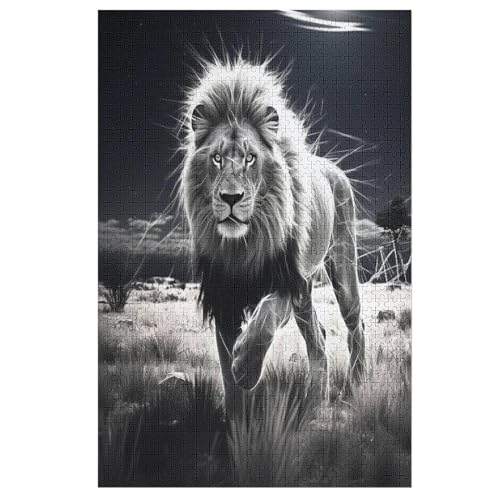 Holzpuzzle Löwe Puzzle 1000 Teile Erwachsene Klassische Pädagogisches Spielzeug Kinder Lernspiel Herausforderndes Puzzles 78×53cm Holzpuzzle Löwe Puzzle 1000 Teile Erwachsene Klassische Pädagogisches Spielzeug Kinder Lernspiel Herausforderndes Puzzles 78×53cm von LLXXHH