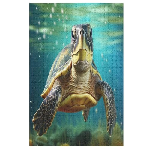 Holzpuzzle Meeresschildkröten Puzzle 1000 Teile Erwachsene Klassische Pädagogisches Spielzeug Kinder Lernspiel Herausforderndes Puzzles 78×53cm Holzpuzzle Meeresschildkröten Puzzle 1000 Teile Erwachsene Klassische Pädagogisches Spielzeug Kinder Lernspiel Herausforderndes Puzzles 78×53cm von LLXXHH