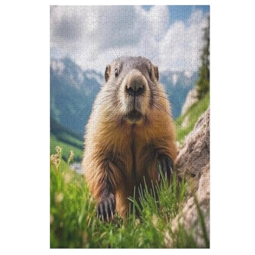 Holzpuzzle Murmeltier Puzzle 1000 Teile Erwachsene Klassische Pädagogisches Spielzeug Kinder Lernspiel Herausforderndes Puzzles 78×53cm Holzpuzzle Murmeltier Puzzle 1000 Teile Erwachsene Klassische Pädagogisches Spielzeug Kinder Lernspiel Herausforderndes Puzzles 78×53cm von LLXXHH