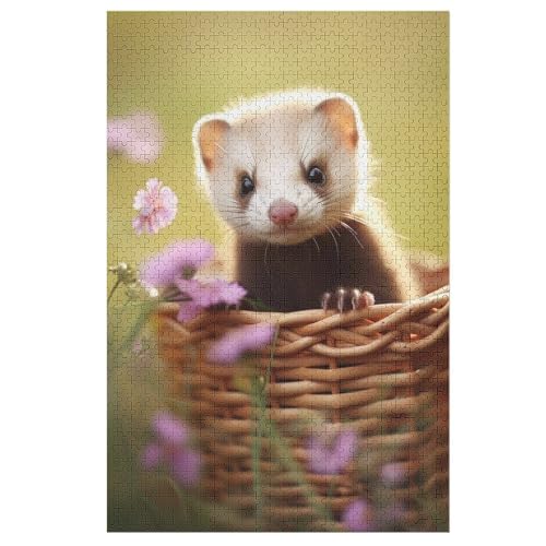 Holzpuzzle Nerz Puzzle 1000 Teile Erwachsene Klassische Pädagogisches Spielzeug Kinder Lernspiel Herausforderndes Puzzles 78×53cm Holzpuzzle Nerz Puzzle 1000 Teile Erwachsene Klassische Pädagogisches Spielzeug Kinder Lernspiel Herausforderndes Puzzles 78×53cm von LLXXHH