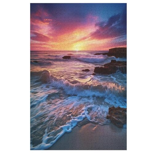 Holzpuzzle Sonnenuntergang Puzzle 1000 Teile Erwachsene Klassische Pädagogisches Spielzeug Kinder Lernspiel Herausforderndes Puzzles 78×53cm Holzpuzzle Sonnenuntergang Puzzle 1000 Teile Erwachsene Klassische Pädagogisches Spielzeug Kinder Lernspiel Herausforderndes Puzzles 78×53cm von LLXXHH