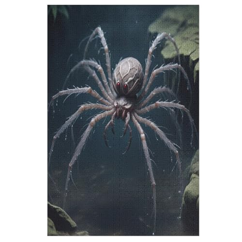 Holzpuzzle Spinne Puzzle 1000 Teile Erwachsene Klassische Pädagogisches Spielzeug Kinder Lernspiel Herausforderndes Puzzles 78×53cm von LLXXHH