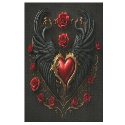 Holzpuzzle Valentinstagsrose Puzzle 1000 Teile Erwachsene Klassische Pädagogisches Spielzeug Kinder Lernspiel Herausforderndes Puzzles 78×53cm Holzpuzzle Valentinstagsrose Puzzle 1000 Teile Erwachsene Klassische Pädagogisches Spielzeug Kinder Lernspiel Herausforderndes Puzzles 78×53cm von LLXXHH