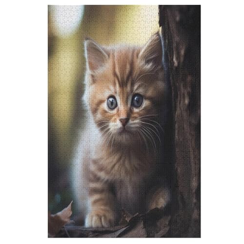 Holzpuzzles 1000 Teile Animal Katze -Puzzle Für Jungen Und Mädchen, Schwierigkeitsgrad, Lernspiele, Familienspielzeug 78×53cm Holzpuzzles 1000 Teile Animal Katze -Puzzle Für Jungen Und Mädchen, Schwierigkeitsgrad, Lernspiele, Familienspielzeug 78×53cm von LLXXHH
