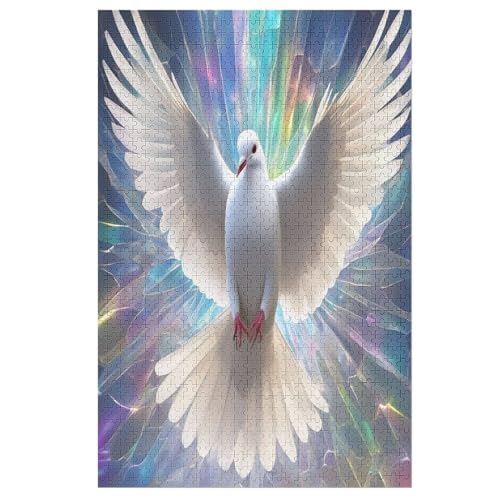 Holzpuzzles 1000 Teile Möwe -Puzzle Für Jungen Und Mädchen, Schwierigkeitsgrad, Lernspiele, Familienspielzeug 78×53cm von LLXXHH