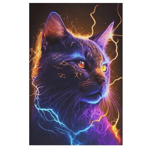 Holzpuzzles 1000 Teile Star Katze -Puzzle Für Jungen Und Mädchen, Schwierigkeitsgrad, Lernspiele, Familienspielzeug 78×53cm Holzpuzzles 1000 Teile Star Katze -Puzzle Für Jungen Und Mädchen, Schwierigkeitsgrad, Lernspiele, Familienspielzeug 78×53cm von LLXXHH