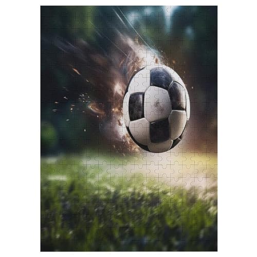 Holzpuzzles 300 Teile Fußball Sport -Puzzle Für Jungen Und Mädchen, Schwierigkeitsgrad, Lernspiele, Familienspielzeug 42×30cm Holzpuzzles 300 Teile Fußball Sport -Puzzle Für Jungen Und Mädchen, Schwierigkeitsgrad, Lernspiele, Familienspielzeug 42×30cm von LLXXHH