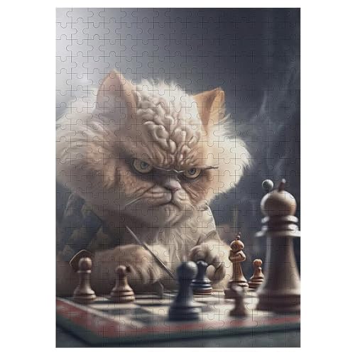 Holzpuzzles 300 Teile Katze -Puzzle Für Jungen Und Mädchen, Schwierigkeitsgrad, Lernspiele, Familienspielzeug 42×30cm Holzpuzzles 300 Teile Katze -Puzzle Für Jungen Und Mädchen, Schwierigkeitsgrad, Lernspiele, Familienspielzeug 42×30cm von LLXXHH