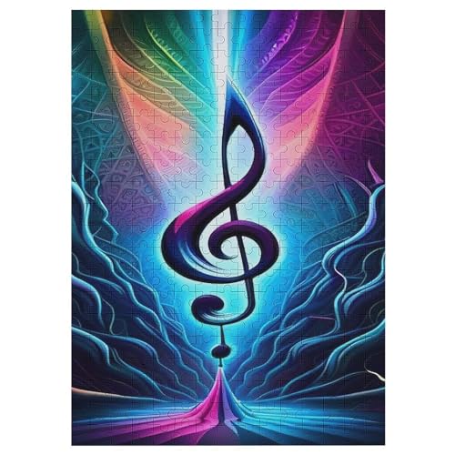 Holzpuzzles 300 Teile Musiknote -Puzzle Für Jungen Und Mädchen, Schwierigkeitsgrad, Lernspiele, Familienspielzeug 42×30cm Holzpuzzles 300 Teile Musiknote -Puzzle Für Jungen Und Mädchen, Schwierigkeitsgrad, Lernspiele, Familienspielzeug 42×30cm von LLXXHH