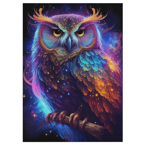 Holzpuzzles 300 Teile Nebeleule -Puzzle Für Jungen Und Mädchen, Schwierigkeitsgrad, Lernspiele, Familienspielzeug 42×30cm Holzpuzzles 300 Teile Nebeleule -Puzzle Für Jungen Und Mädchen, Schwierigkeitsgrad, Lernspiele, Familienspielzeug 42×30cm von LLXXHH