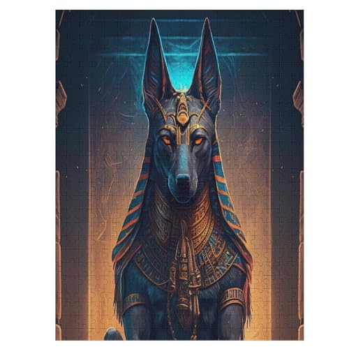 Holzpuzzles 500 Teile Anubis -Puzzle Für Jungen Und Mädchen, Schwierigkeitsgrad, Lernspiele, Familienspielzeug 55×41cm Holzpuzzles 500 Teile Anubis -Puzzle Für Jungen Und Mädchen, Schwierigkeitsgrad, Lernspiele, Familienspielzeug 55×41cm von LLXXHH