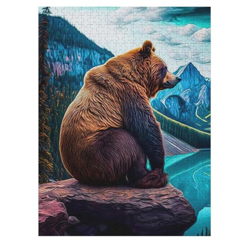 Holzpuzzles 500 Teile Bär -Puzzle Für Jungen Und Mädchen, Schwierigkeitsgrad, Lernspiele, Familienspielzeug 55×41cm Holzpuzzles 500 Teile Bär -Puzzle Für Jungen Und Mädchen, Schwierigkeitsgrad, Lernspiele, Familienspielzeug 55×41cm von LLXXHH