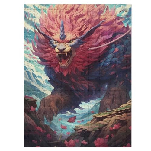 Holzpuzzles 500 Teile Drache -Puzzle Für Jungen Und Mädchen, Schwierigkeitsgrad, Lernspiele, Familienspielzeug 55×41cm Holzpuzzles 500 Teile Drache -Puzzle Für Jungen Und Mädchen, Schwierigkeitsgrad, Lernspiele, Familienspielzeug 55×41cm von LLXXHH