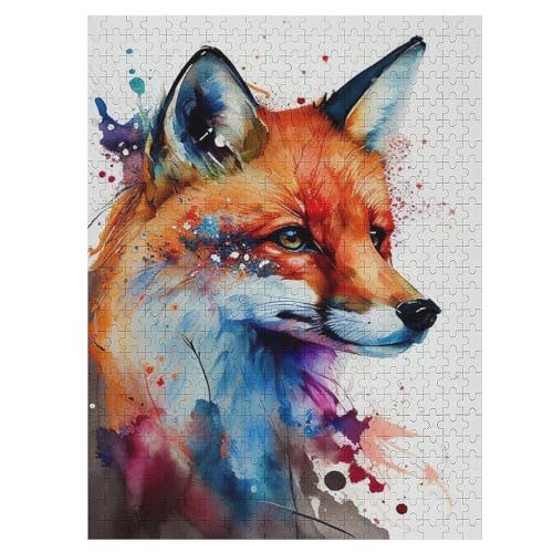Holzpuzzles 500 Teile Fuchs -Puzzle Für Jungen Und Mädchen, Schwierigkeitsgrad, Lernspiele, Familienspielzeug 55×41cm Holzpuzzles 500 Teile Fuchs -Puzzle Für Jungen Und Mädchen, Schwierigkeitsgrad, Lernspiele, Familienspielzeug 55×41cm von LLXXHH