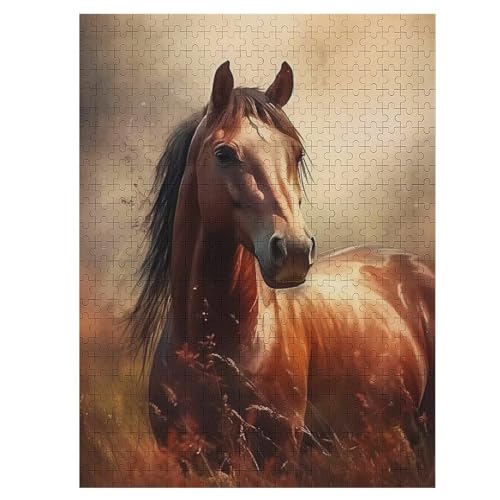 Horse 500 Teile Holzpuzzle,einzigartiges Puzzle, Geschenk Für Erwachsene,Familienspiel,Herausforderungsaktivität,55×41cm Horse 500 Teile Holzpuzzle,einzigartiges Puzzle, Geschenk Für Erwachsene,Familienspiel,Herausforderungsaktivität,55×41cm von LLXXHH