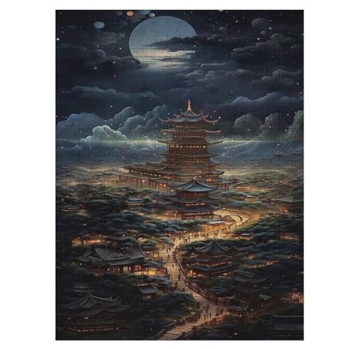 Japan Style Holzpuzzle 500 Teile Klassische Puzzles Erwachsene Kinder Puzzle DIY Kit Holzspielzeug Einzigartiges Geschenk 55×41cm Japan Style Holzpuzzle 500 Teile Klassische Puzzles Erwachsene Kinder Puzzle DIY Kit Holzspielzeug Einzigartiges Geschenk 55×41cm von LLXXHH