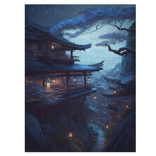 Japan Style Holzpuzzle 500 Teile Klassische Puzzles Erwachsene Kinder Puzzle DIY Kit Holzspielzeug Einzigartiges Geschenk 55×41cm Japan Style Holzpuzzle 500 Teile Klassische Puzzles Erwachsene Kinder Puzzle DIY Kit Holzspielzeug Einzigartiges Geschenk 55×41cm von LLXXHH