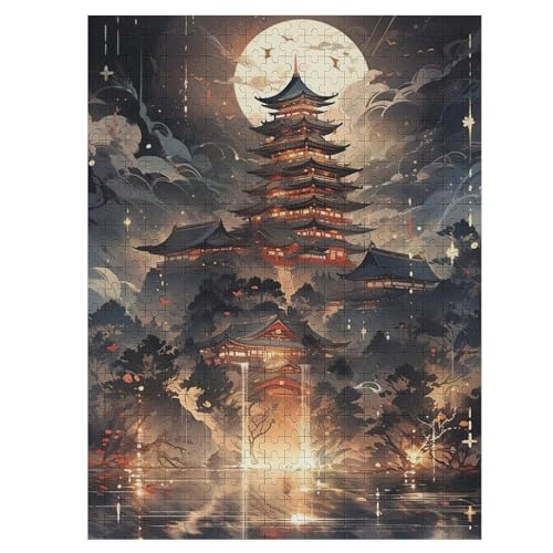 Japan Style Holzpuzzle 500 Teile Klassische Puzzles Erwachsene Kinder Puzzle DIY Kit Holzspielzeug Einzigartiges Geschenk 55×41cm Japan Style Holzpuzzle 500 Teile Klassische Puzzles Erwachsene Kinder Puzzle DIY Kit Holzspielzeug Einzigartiges Geschenk 55×41cm von LLXXHH