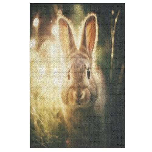 Kaninchen Puzzle 1000 Teile, Holzpuzzle Herausforderndes GesKükenlichkeitsspiel Für Die Ganze Familie, Kinder Erwachsenenpuzzle Ab 12 Jahren 78×53cm Kaninchen Puzzle 1000 Teile, Holzpuzzle Herausforderndes GesKükenlichkeitsspiel Für Die Ganze Familie, Kinder Erwachsenenpuzzle Ab 12 Jahren 78×53cm von LLXXHH