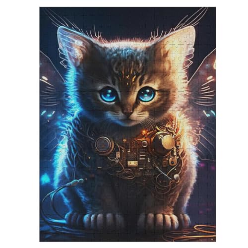 Katze 500 Teile Puzzles Für Erwachsene,Holzpuzzle - Verringerter Druck Schwieriges Unmögliche Puzzle Für Erwachsene 12+ Kinder 55×41cm Katze 500 Teile Puzzles Für Erwachsene,Holzpuzzle - Verringerter Druck Schwieriges Unmögliche Puzzle Für Erwachsene 12+ Kinder 55×41cm von LLXXHH