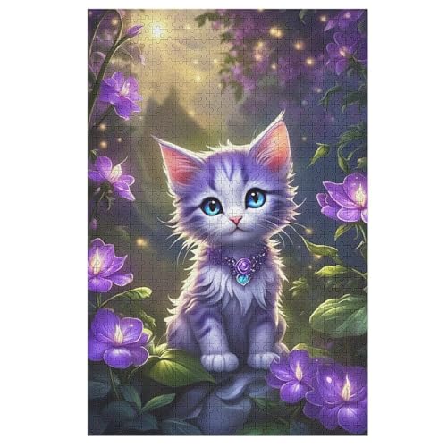 Katze Holzpuzzle Für Erwachsene Teenager Stress Abbauen Familien-Puzzlespiel Poster 1000-teiliges Puzzle Kinder Lernspiel 78×53cm Katze Holzpuzzle Für Erwachsene Teenager Stress Abbauen Familien-Puzzlespiel Poster 1000-teiliges Puzzle Kinder Lernspiel 78×53cm von LLXXHH