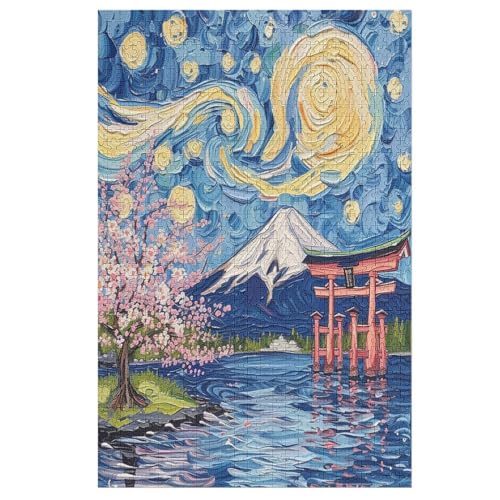Kirschbaumkunst Japan Holzpuzzle 1000 Teile, Knobelspiele Für Erwachsene, Teenager, Puzzles Unmögliche - Kinder Puzzle Zimmer Deko 78×53cm Kirschbaumkunst Japan Holzpuzzle 1000 Teile, Knobelspiele Für Erwachsene, Teenager, Puzzles Unmögliche - Kinder Puzzle Zimmer Deko 78×53cm von LLXXHH