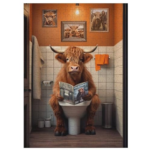 Kuh Holzpuzzle 300 Teile Klassische Puzzles Erwachsene Kinder Puzzle DIY Kit Holzspielzeug Einzigartiges Geschenk 42×30cm Kuh Holzpuzzle 300 Teile Klassische Puzzles Erwachsene Kinder Puzzle DIY Kit Holzspielzeug Einzigartiges Geschenk 42×30cm von LLXXHH