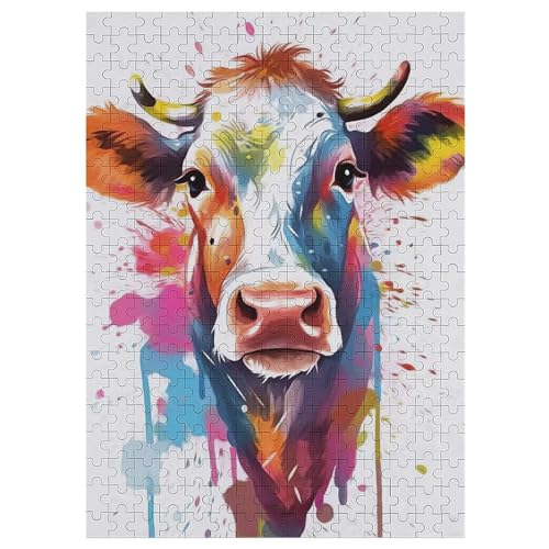 Kuh Puzzles 300 Teile Erwachsener Kniffel Spaß Für Die Ganze Familie, Holzpuzzle Kinder Erwachsene, Impossible Puzzle Schwer 42×30cm Kuh Puzzles 300 Teile Erwachsener Kniffel Spaß Für Die Ganze Familie, Holzpuzzle Kinder Erwachsene, Impossible Puzzle Schwer 42×30cm von LLXXHH