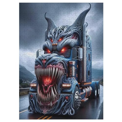 LKW 300 Teile Puzzles, Wood Craft, Hochwertiges Modernes Puzzle, DIY, Für Erwachsene Und Kinder Ab 12 Jahren, 42×30cm LKW 300 Teile Puzzles, Wood Craft, Hochwertiges Modernes Puzzle, DIY, Für Erwachsene Und Kinder Ab 12 Jahren, 42×30cm von LLXXHH