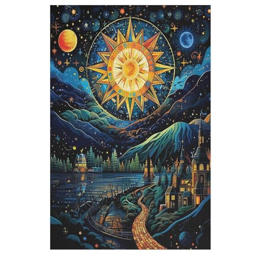 Landschaft Holzpuzzle Für Erwachsene Teenager Stress Abbauen Familien-Puzzlespiel Poster 1000-teiliges Puzzle Kinder Lernspiel 78×53cm Landschaft Holzpuzzle Für Erwachsene Teenager Stress Abbauen Familien-Puzzlespiel Poster 1000-teiliges Puzzle Kinder Lernspiel 78×53cm von LLXXHH