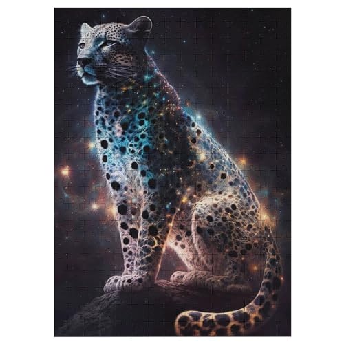 Leopard Holzpuzzle 300 Teile, Knobelspiele Für Erwachsene, Teenager, Puzzles Unmögliche - Kinder Puzzle Zimmer Deko 42×30cm Leopard Holzpuzzle 300 Teile, Knobelspiele Für Erwachsene, Teenager, Puzzles Unmögliche - Kinder Puzzle Zimmer Deko 42×30cm von LLXXHH