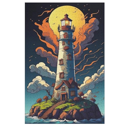 Leuchtturm 1000 Teile Puzzles Für Erwachsene Holzpuzzle Familienpuzzlespiel Stressabbau-Puzzle Für Erwachsene Kinder Ab 12 Jahren 78×53cm Leuchtturm 1000 Teile Puzzles Für Erwachsene Holzpuzzle Familienpuzzlespiel Stressabbau-Puzzle Für Erwachsene Kinder Ab 12 Jahren 78×53cm von LLXXHH