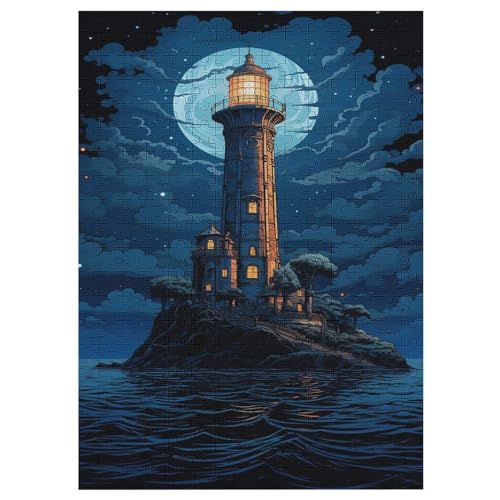 Leuchtturm Holzpuzzle 300 Teile Klassische Puzzles Erwachsene Kinder Puzzle DIY Kit Holzspielzeug Einzigartiges Geschenk 42×30cm Leuchtturm Holzpuzzle 300 Teile Klassische Puzzles Erwachsene Kinder Puzzle DIY Kit Holzspielzeug Einzigartiges Geschenk 42×30cm von LLXXHH