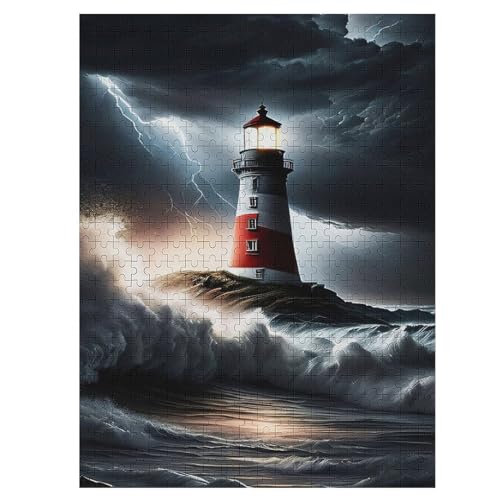 Leuchtturm Holzpuzzle Erwachsene - 500 Teiliges Jigsaw Knobelspiel - Puzzle Für Erwachsene & Kinder - Outdoor & Reisespielzeug 55×41cm Leuchtturm Holzpuzzle Erwachsene - 500 Teiliges Jigsaw Knobelspiel - Puzzle Für Erwachsene & Kinder - Outdoor & Reisespielzeug 55×41cm von LLXXHH