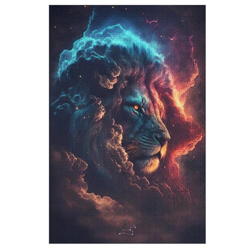 Löwe Holzpuzzle 1000 Teile,Puzzles Für Erwachsene, Impossible Puzzle, Kinder Legespiel 78×53cm Löwe Holzpuzzle 1000 Teile,Puzzles Für Erwachsene, Impossible Puzzle, Kinder Legespiel 78×53cm von LLXXHH