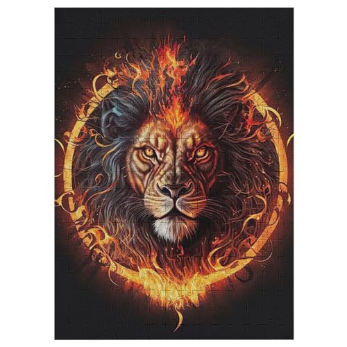 Löwe Holzpuzzle 300 Teile, Knobelspiele Für Erwachsene, Teenager, Puzzles Unmögliche - Kinder Puzzle Zimmer Deko 42×30cm Löwe Holzpuzzle 300 Teile, Knobelspiele Für Erwachsene, Teenager, Puzzles Unmögliche - Kinder Puzzle Zimmer Deko 42×30cm von LLXXHH