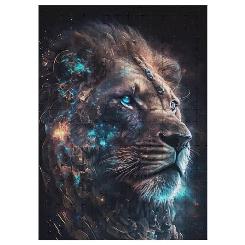 Löwe Holzpuzzle 300 Teile, Knobelspiele Für Erwachsene, Teenager, Puzzles Unmögliche - Kinder Puzzle Zimmer Deko 42×30cm Löwe Holzpuzzle 300 Teile, Knobelspiele Für Erwachsene, Teenager, Puzzles Unmögliche - Kinder Puzzle Zimmer Deko 42×30cm von LLXXHH